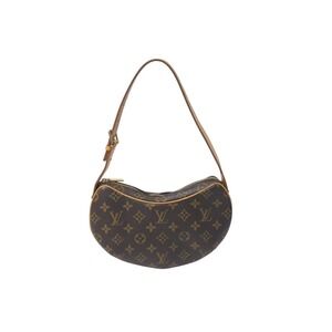 LOUIS VUITTON Croissant Handbag Monogram Canvas Brown